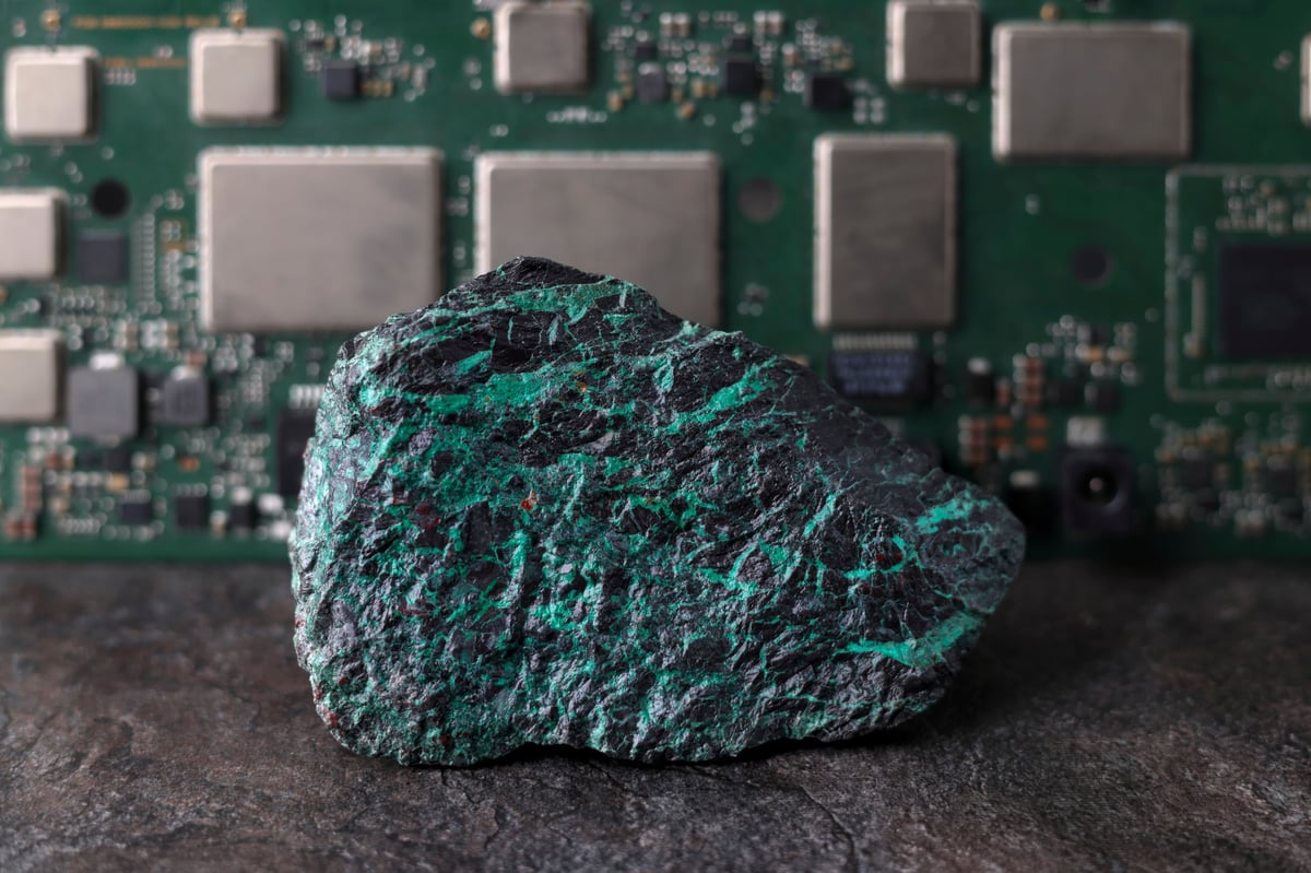 Mineral ore samples for geological analysis