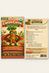 Pacote de sementes Captain Carrot